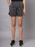 OWO The Label Women Shorts, Half Pant For Women Stripe Print, Best Quality Shorts (OTLWS05)